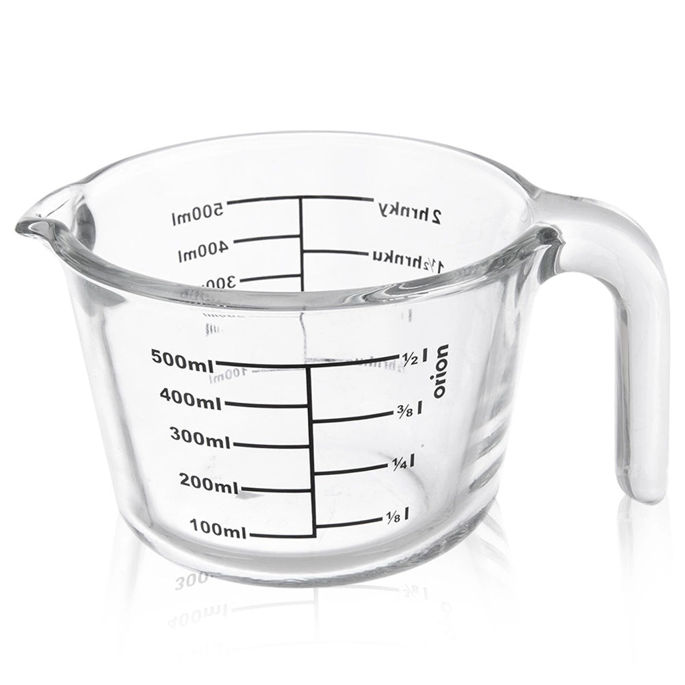Glass Measuring Jug, 500 ml, Borosilicate, Heat Resistant