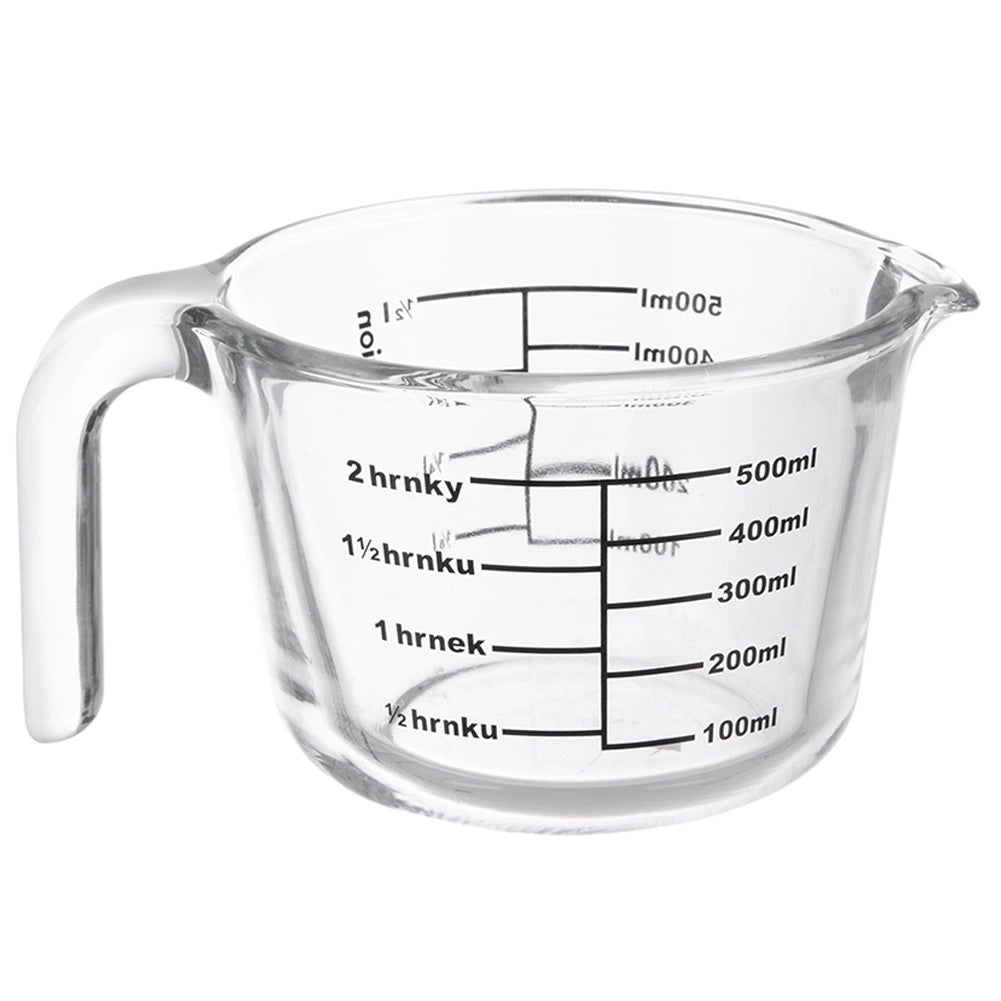 Glass Measuring Jug, 500 ml, Borosilicate, Heat Resistant