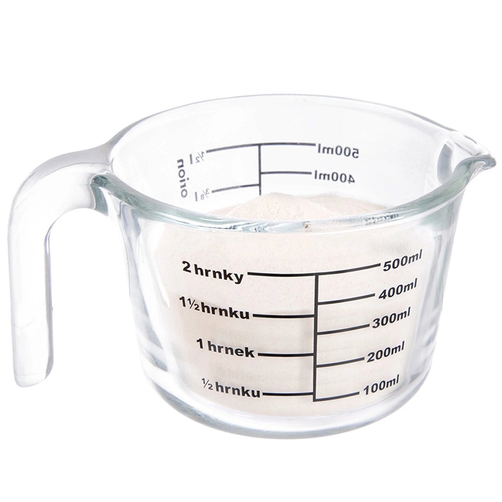 Glass Measuring Jug, 500 ml, Borosilicate, Heat Resistant