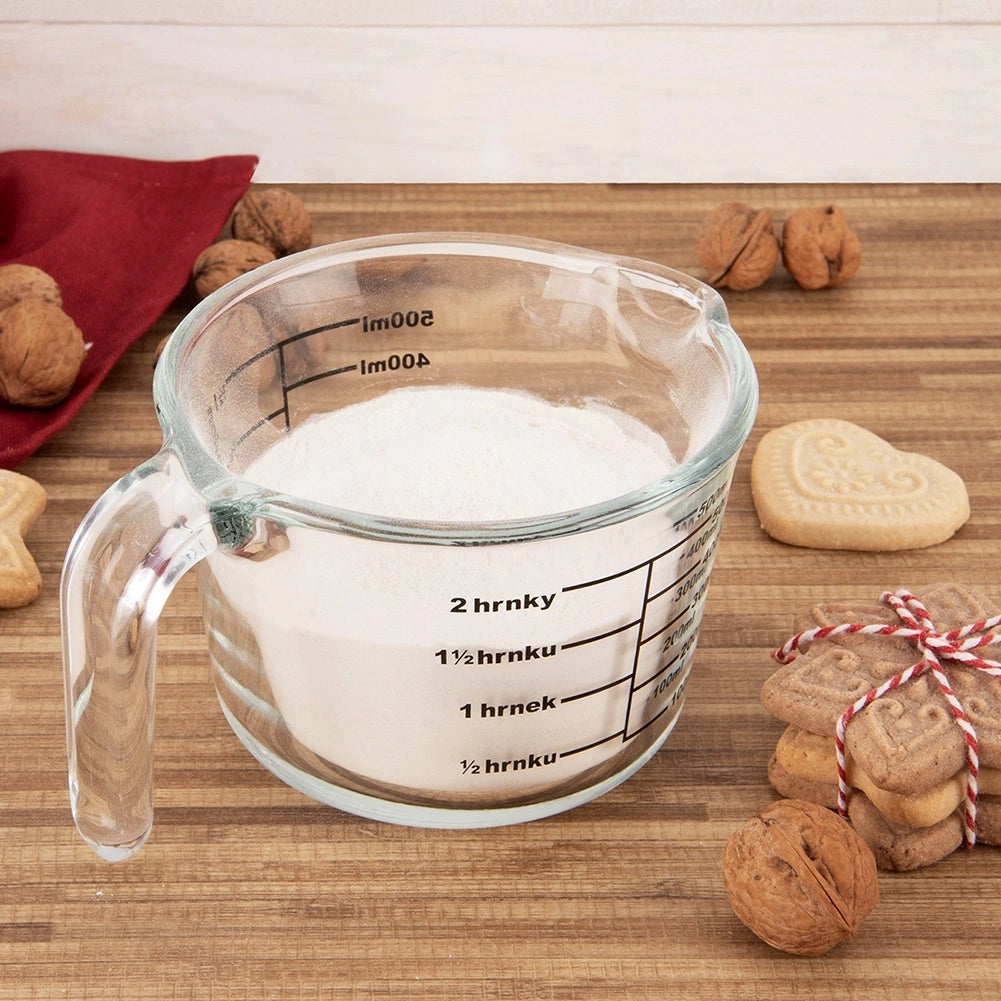 Glass Measuring Jug, 500 ml, Borosilicate, Heat Resistant