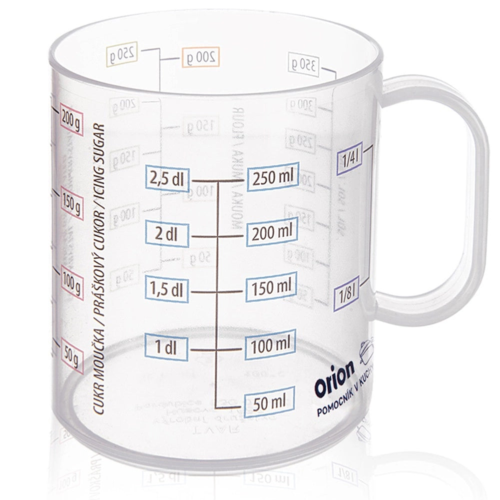 Glass Measuring Jug with Handle, 250ml Capacity