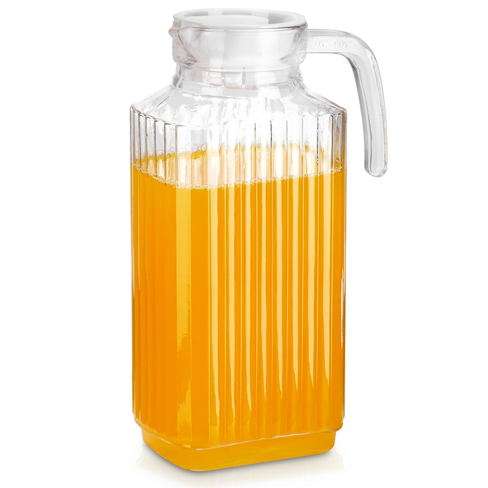 Glass Pitcher with Lid, Narrow, 1.8L for Fridge