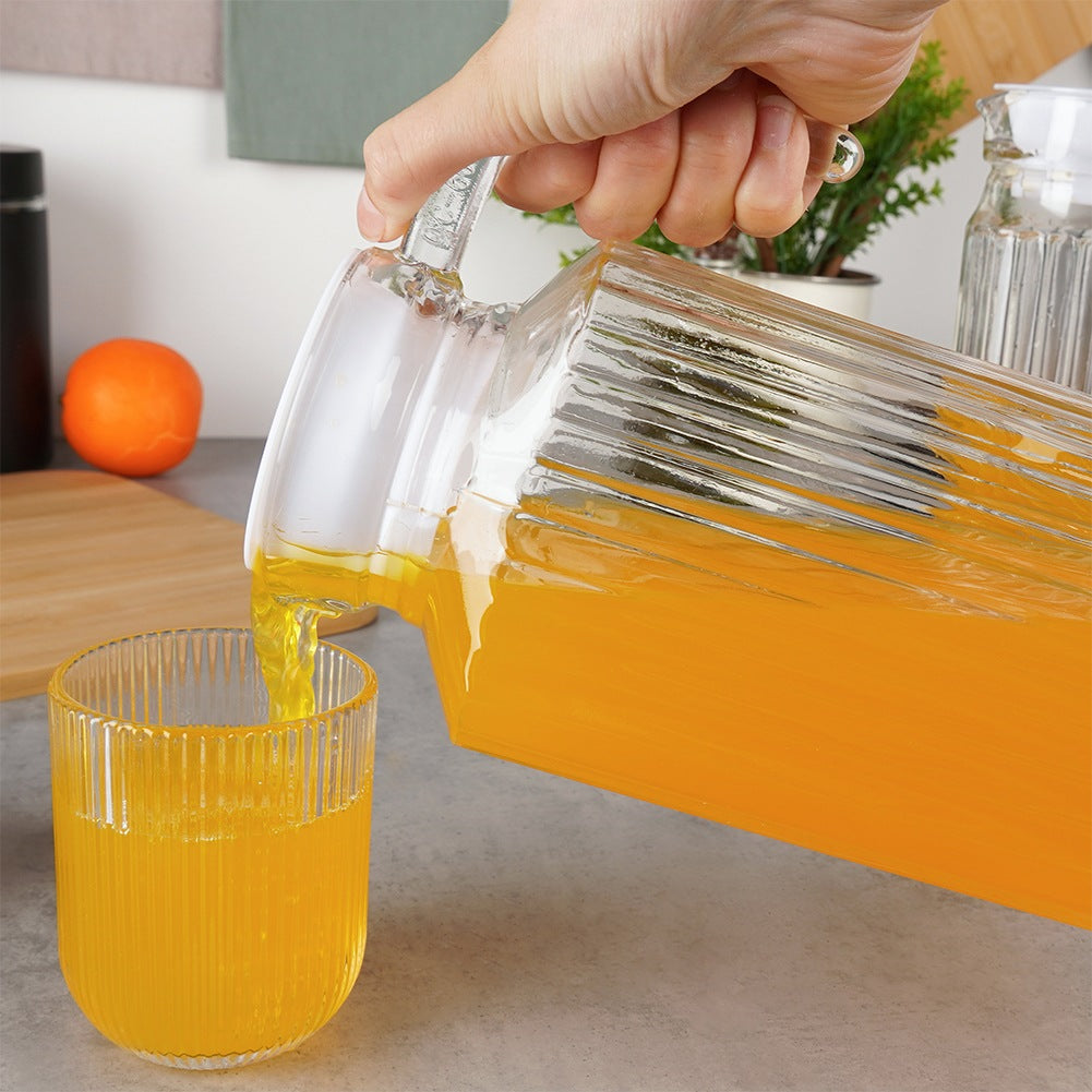 Glass Pitcher with Lid, Narrow, 1.8L for Fridge
