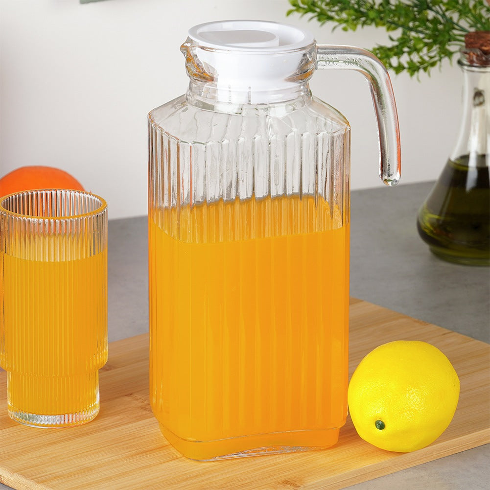 Glass Pitcher with Lid, Narrow, 1.8L for Fridge