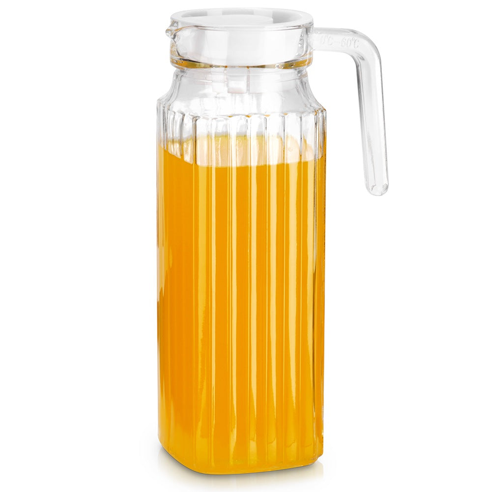 Glass Pitcher with Lid, Narrow, 1L