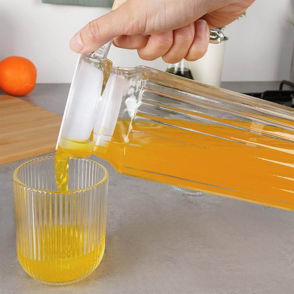 Glass Pitcher with Lid, Narrow, 1L