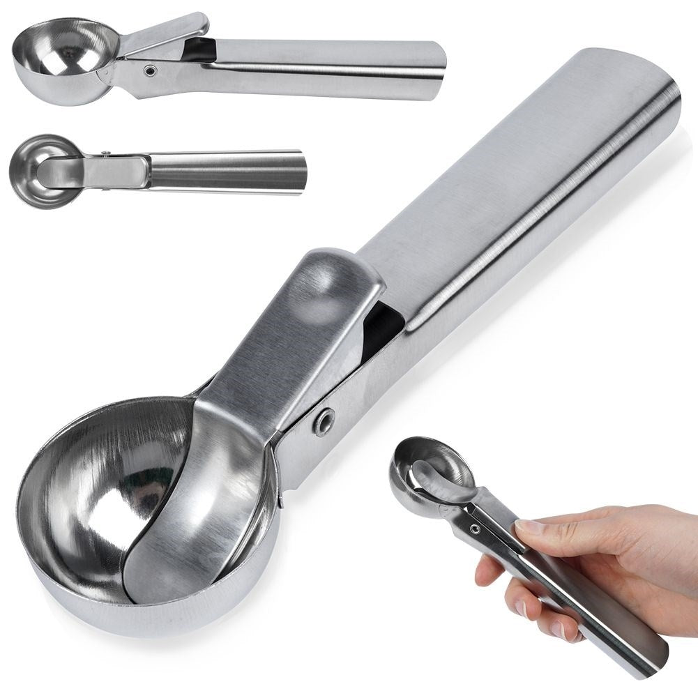 Glass Scoop in Stainless Steel - Durable & Easy to Clean