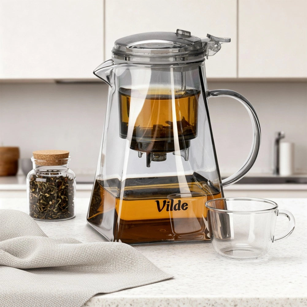 Glass Teapot with Infuser, 880 ml, Borosilicate