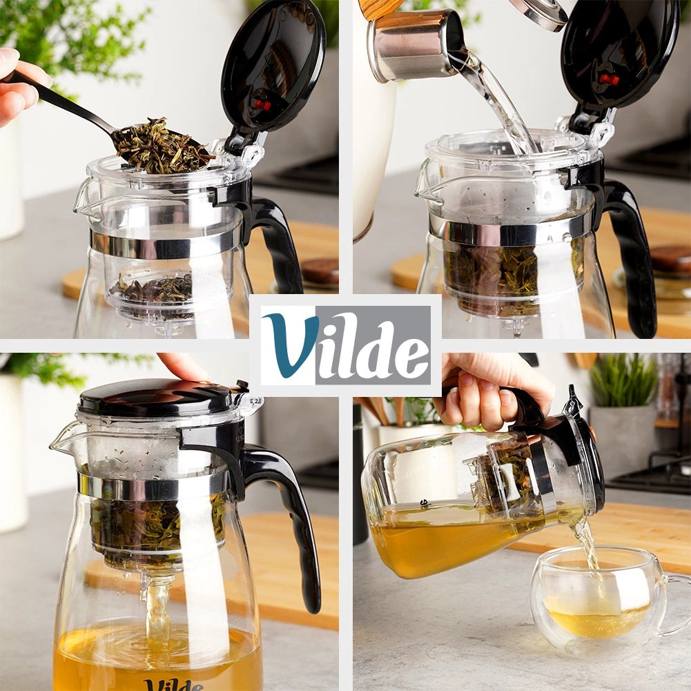 Glass Teapot with Infuser, Borosilicate, 960 ml