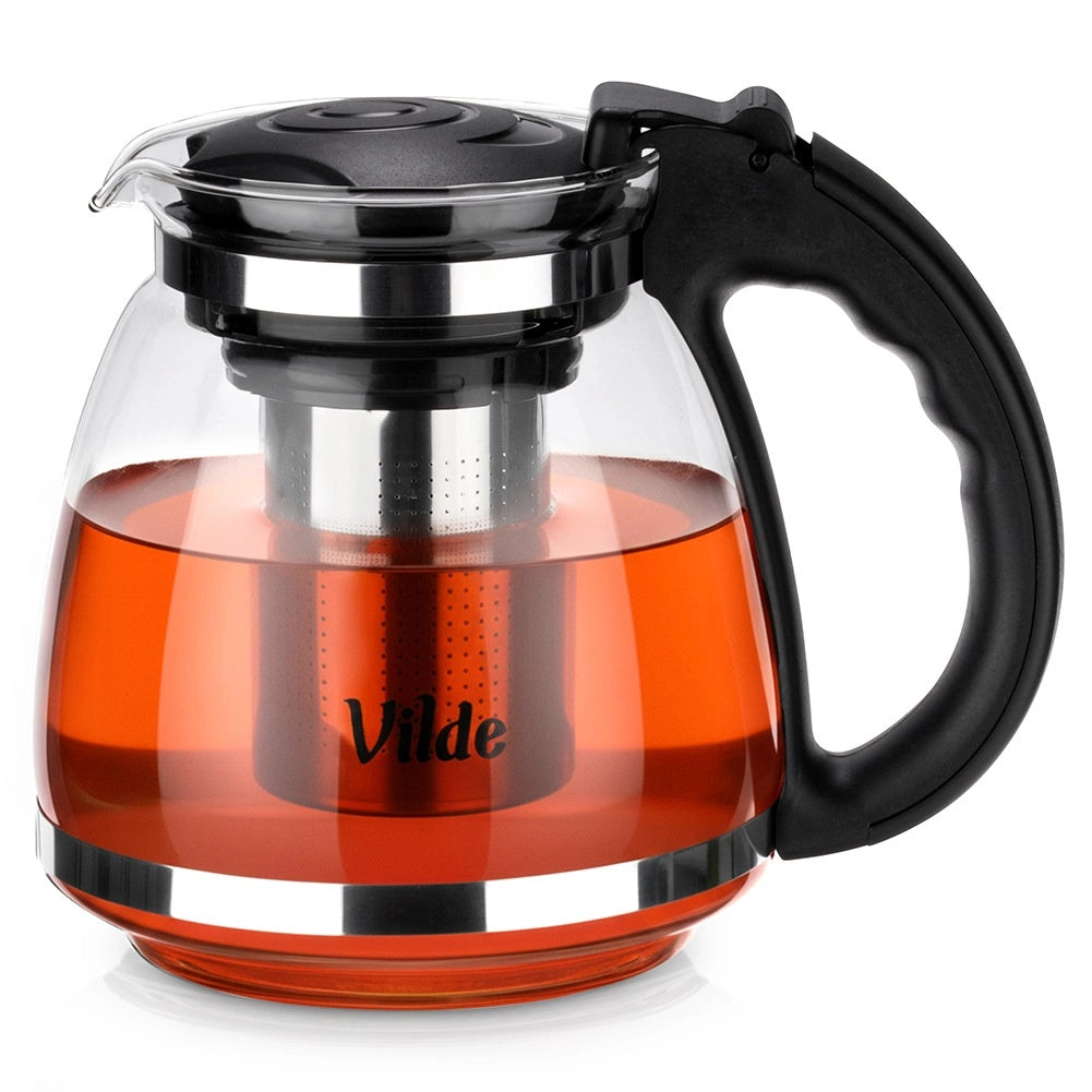 Glass Teapot with Stainless Steel Infuser, 1.5L