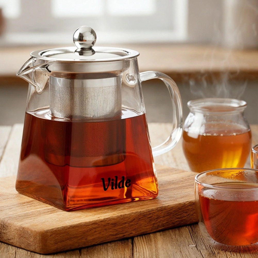 Glass Teapot with Stainless Steel Infuser, 330 ml