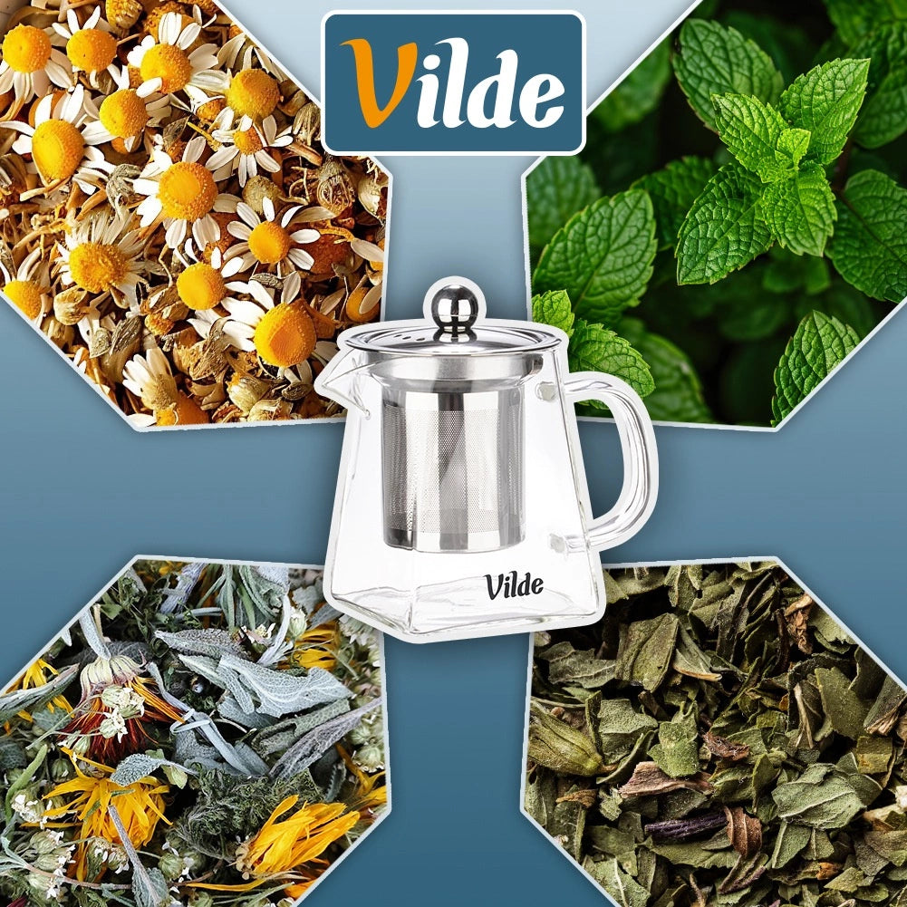 Glass Teapot with Stainless Steel Infuser, 330 ml