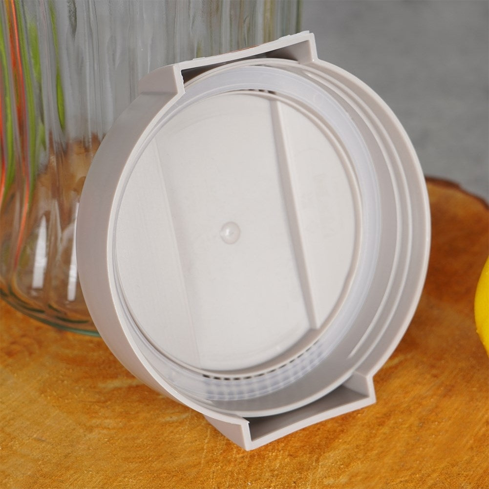 Glass and plastic containers for dry food, simple kitchen arrangement