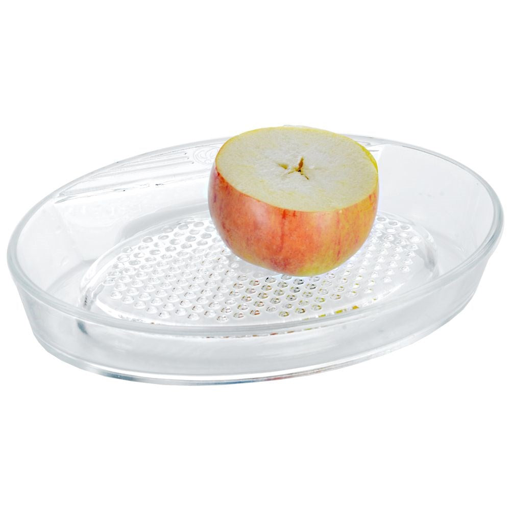 Glass apple grater