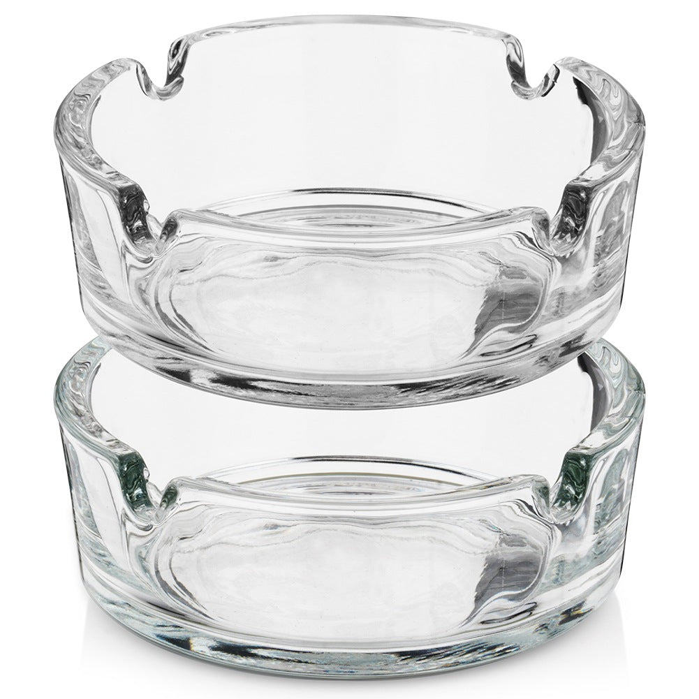 Glass ashtray 8 cm 2 pcs.