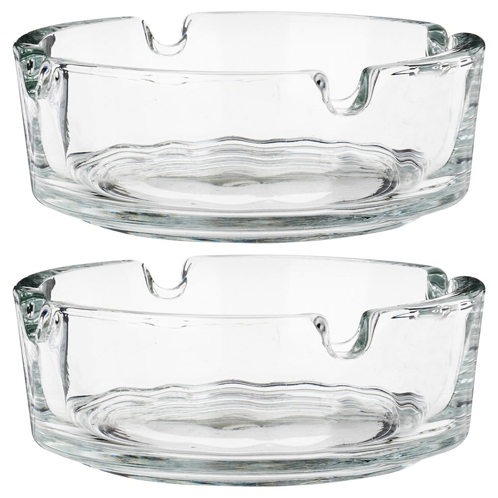 Glass ashtray 8 cm 2 pcs.