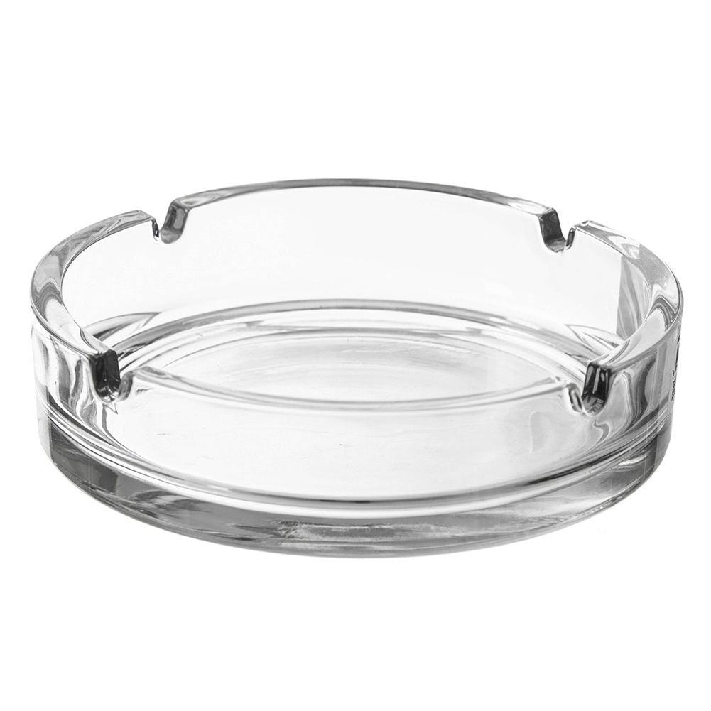 Glass ashtray round 10.5 cm