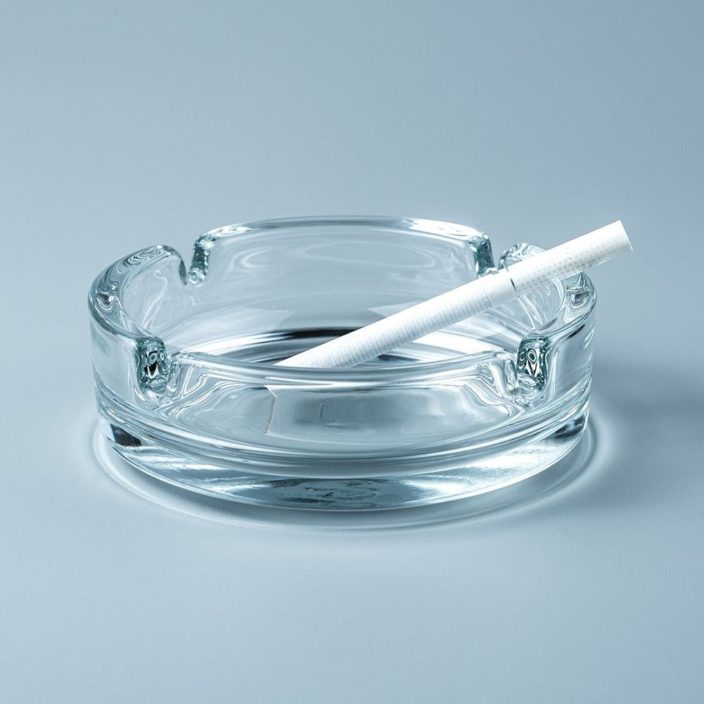 Glass ashtray round 10.5 cm
