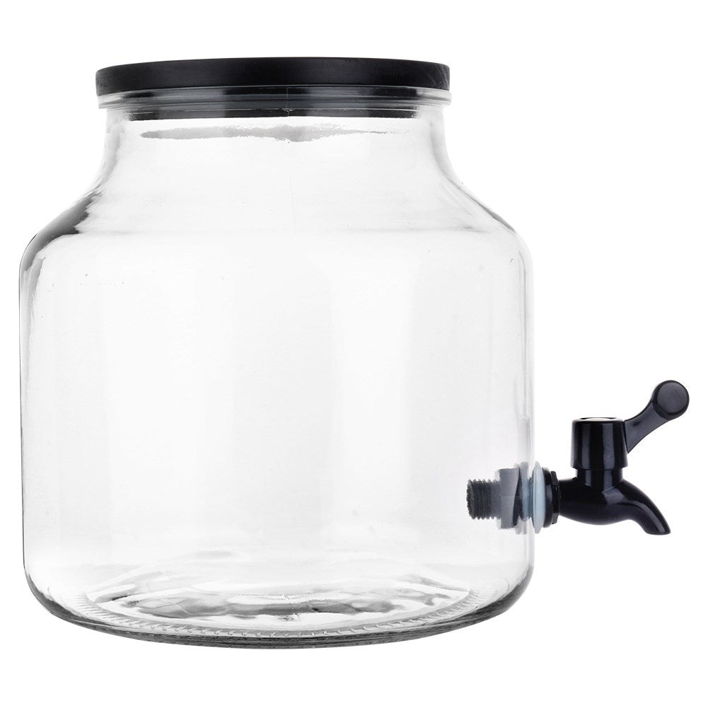 Glass beverage jar with tap 5.2 l