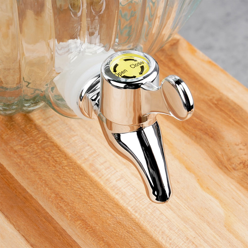 Glass beverage jar with tap 5.5 l