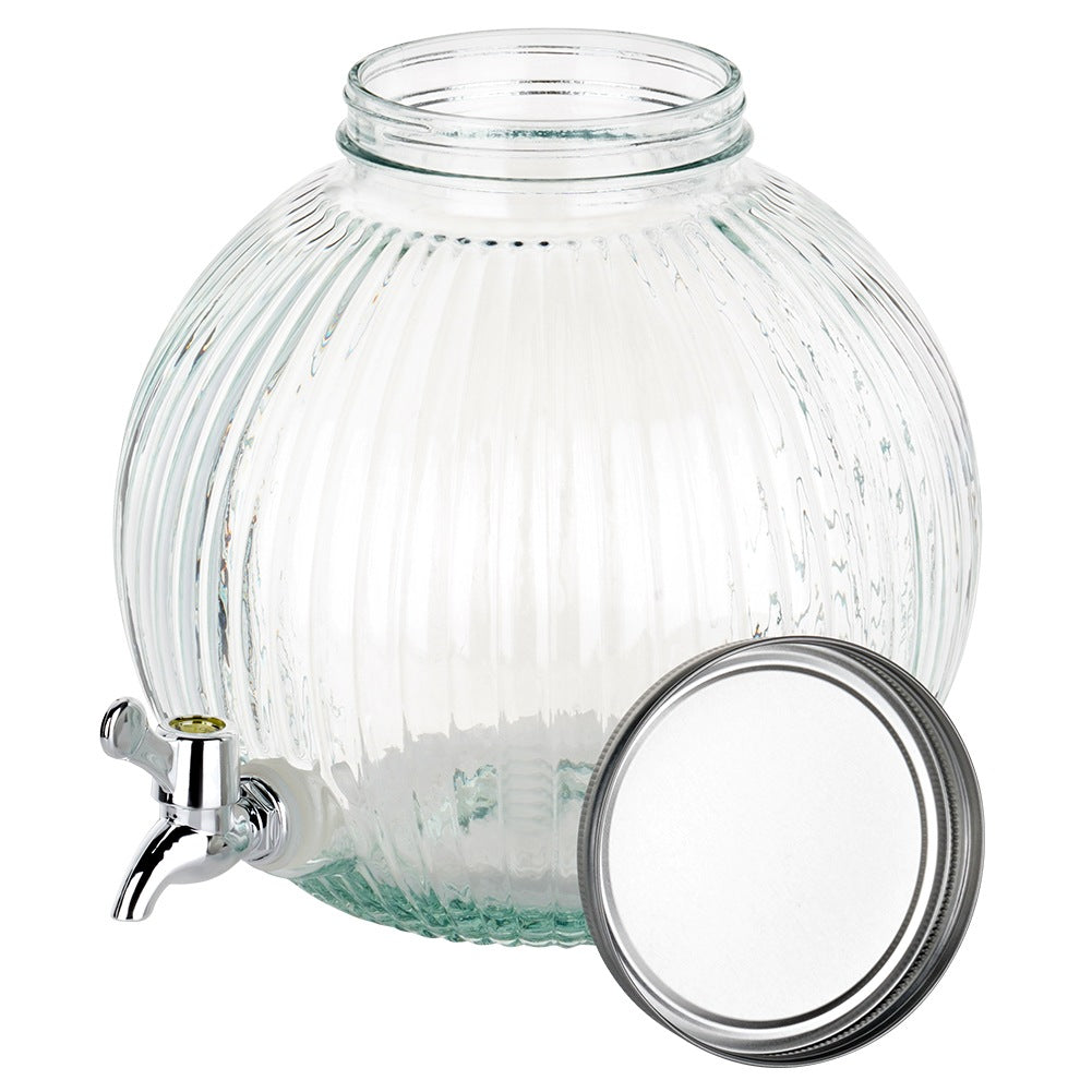 Glass beverage jar with tap 5.5 l