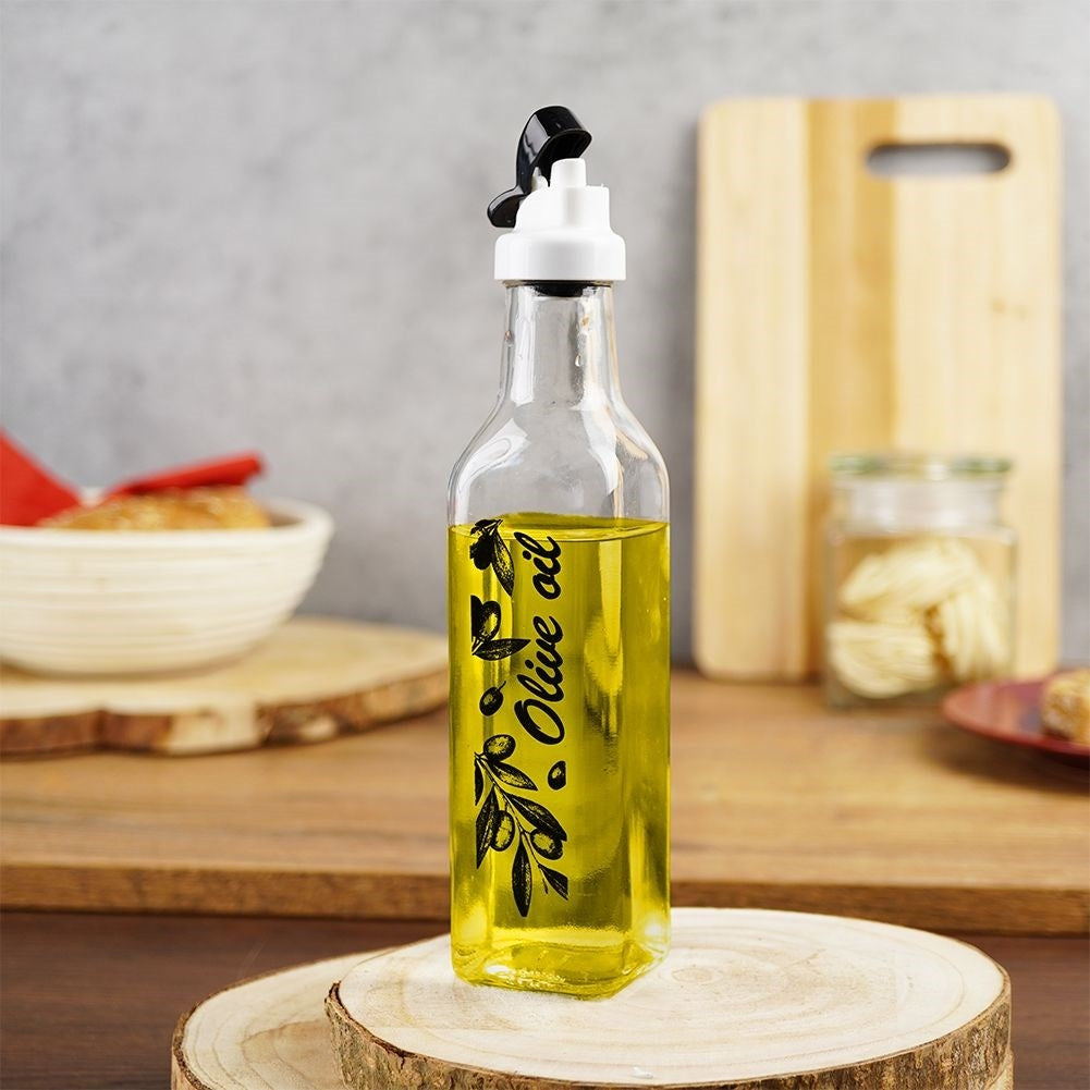 Glass bottle 250 ml with resealable dosage for olive oil