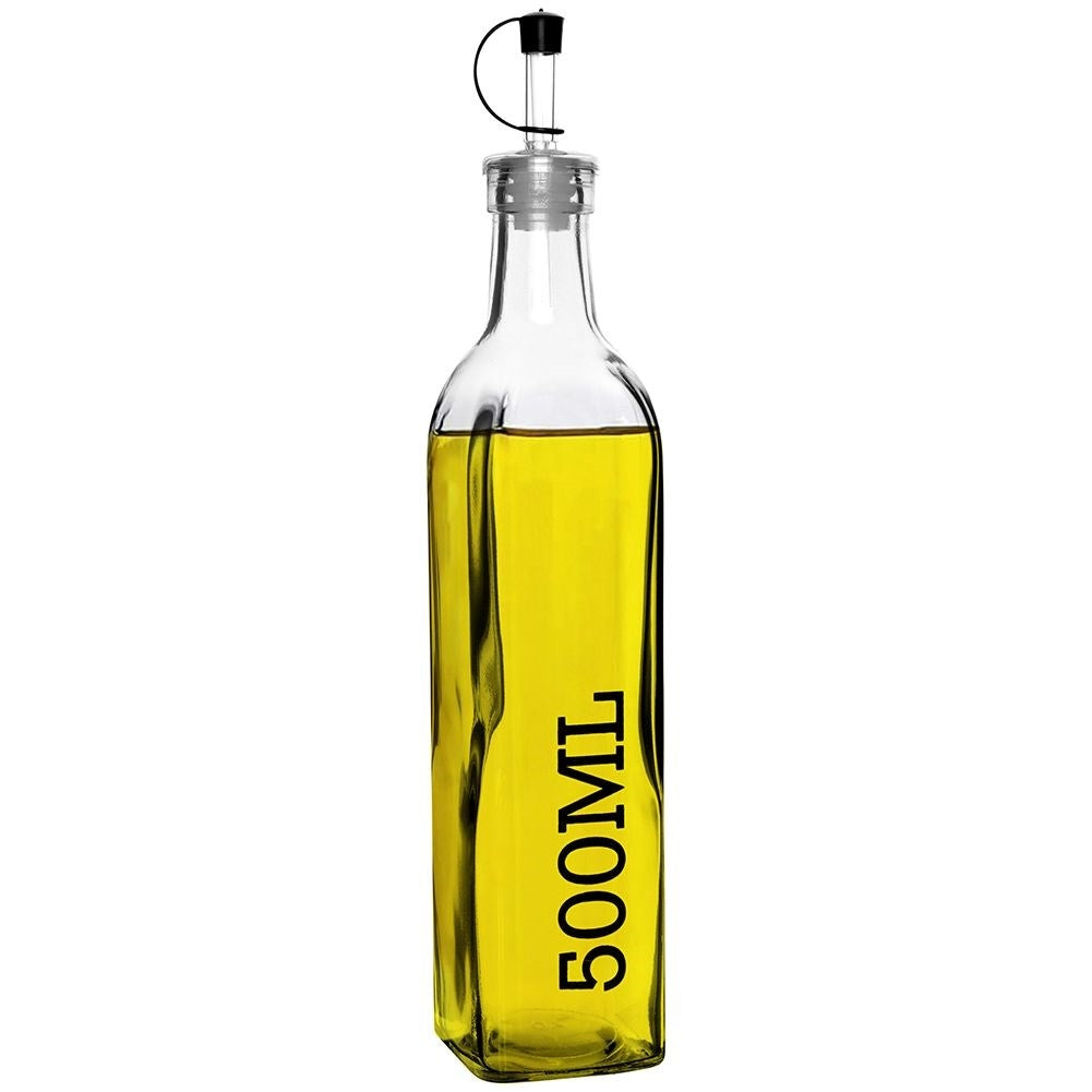 Glass bottle 500 ml with resealable dosage for olive oil