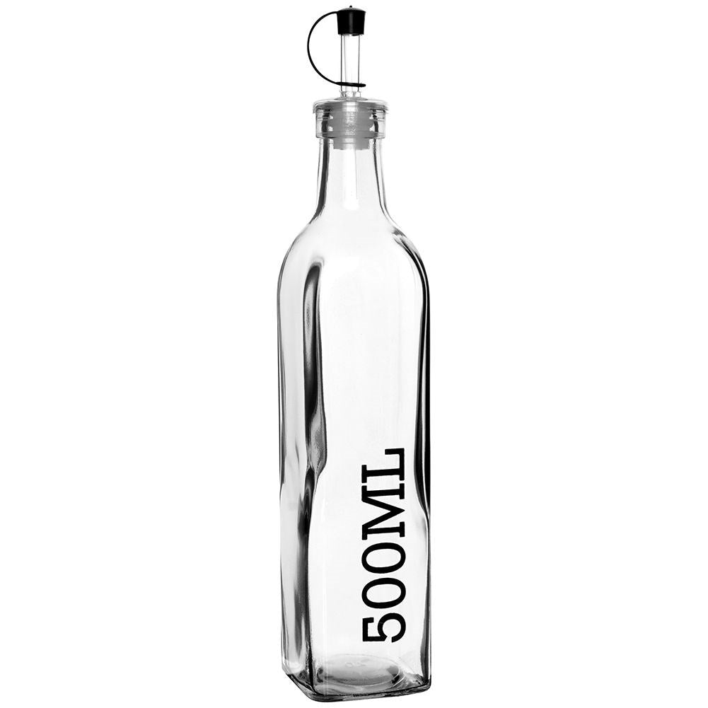 Glass bottle 500 ml with resealable dosage for olive oil