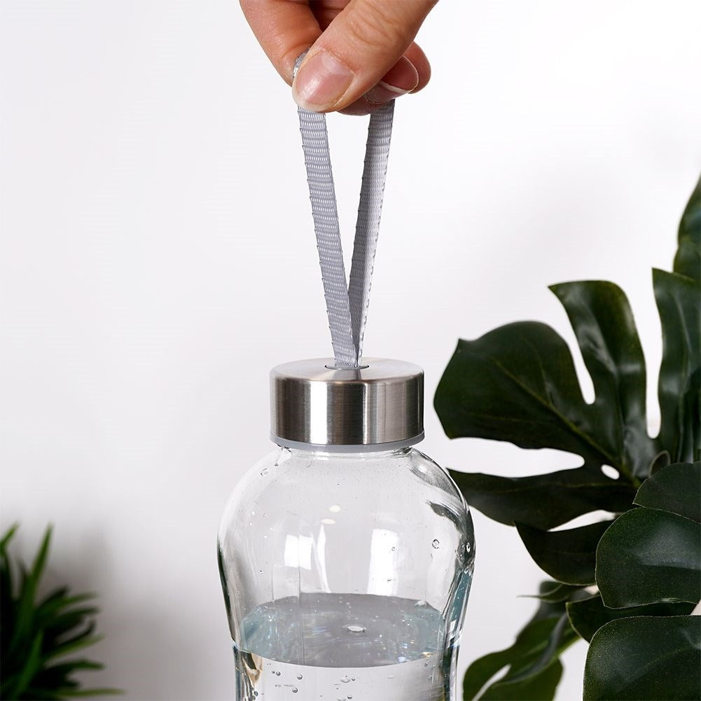 Glass bottle 600 ml with seal and steel lid for all drinks