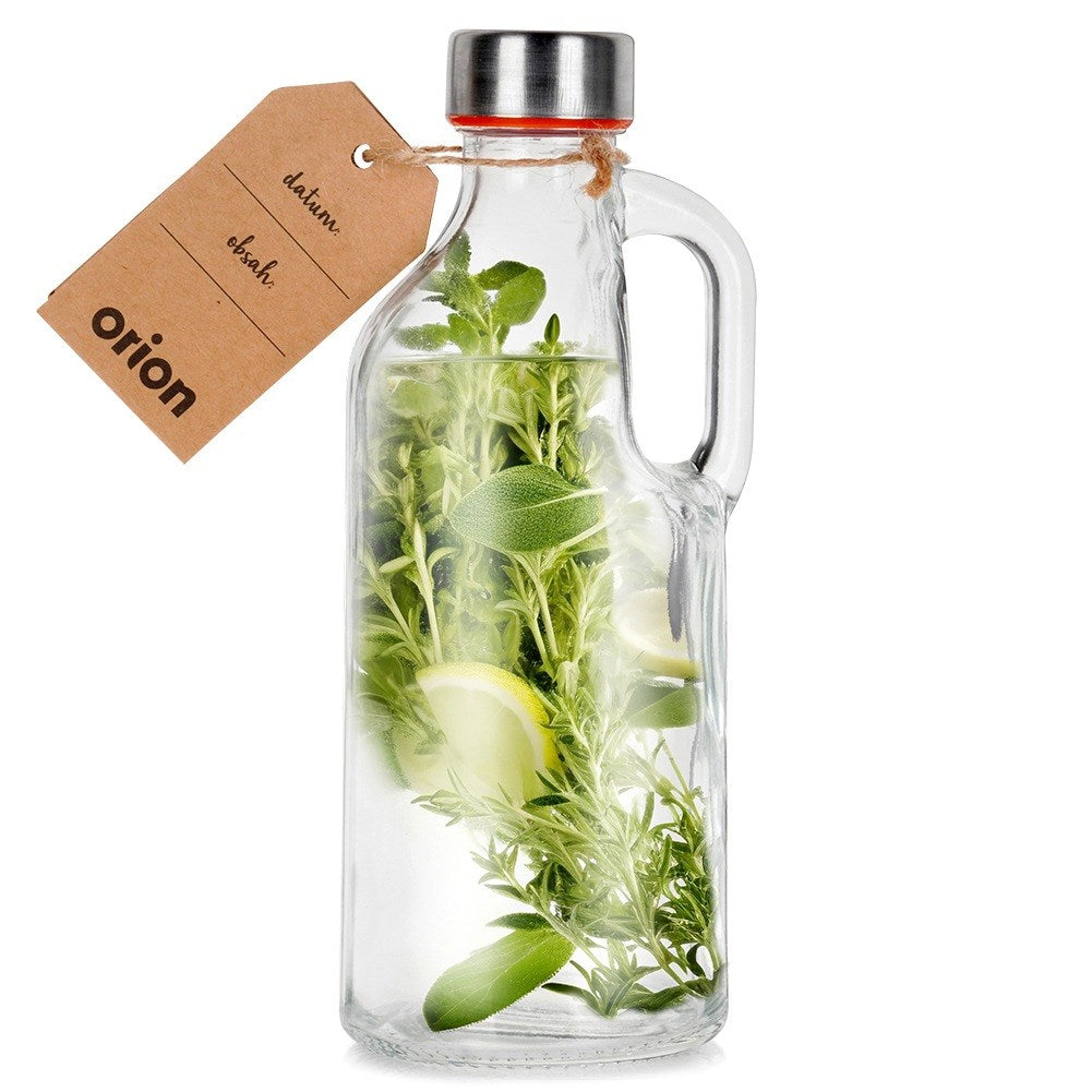 Glass bottle with handle 550 ml