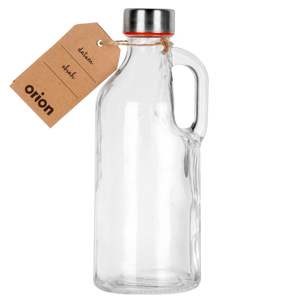 Glass bottle with handle 550 ml