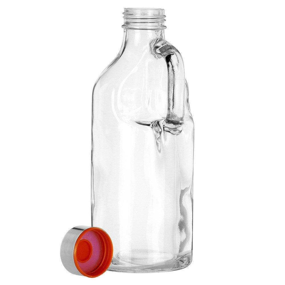 Glass bottle with handle 550 ml