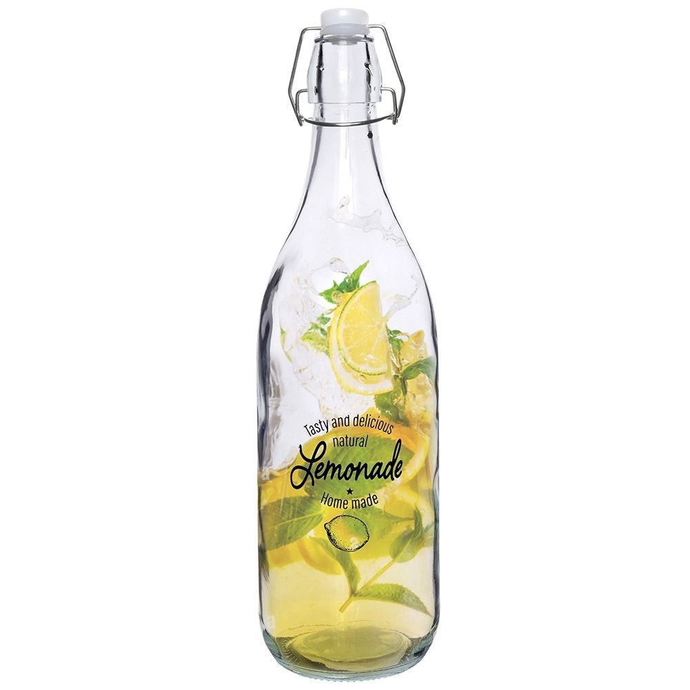 Glass bottle with patent cork - perfect for drinks