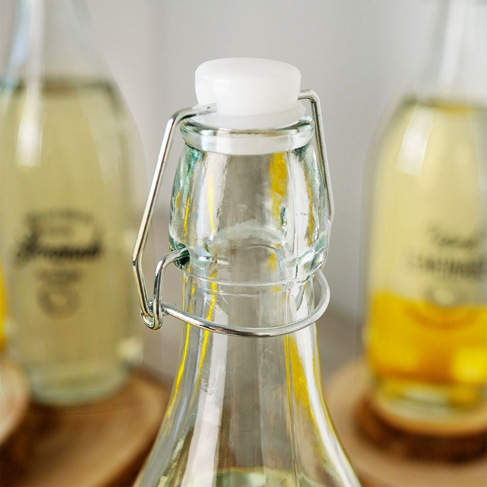 Glass bottle with patent cork - perfect for drinks