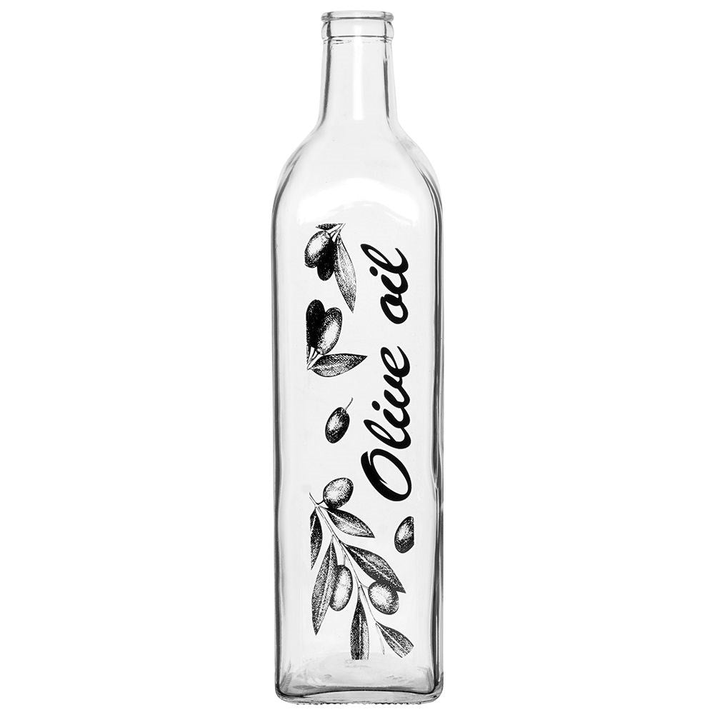 Glass bottle with resealable dispenser for olive oil