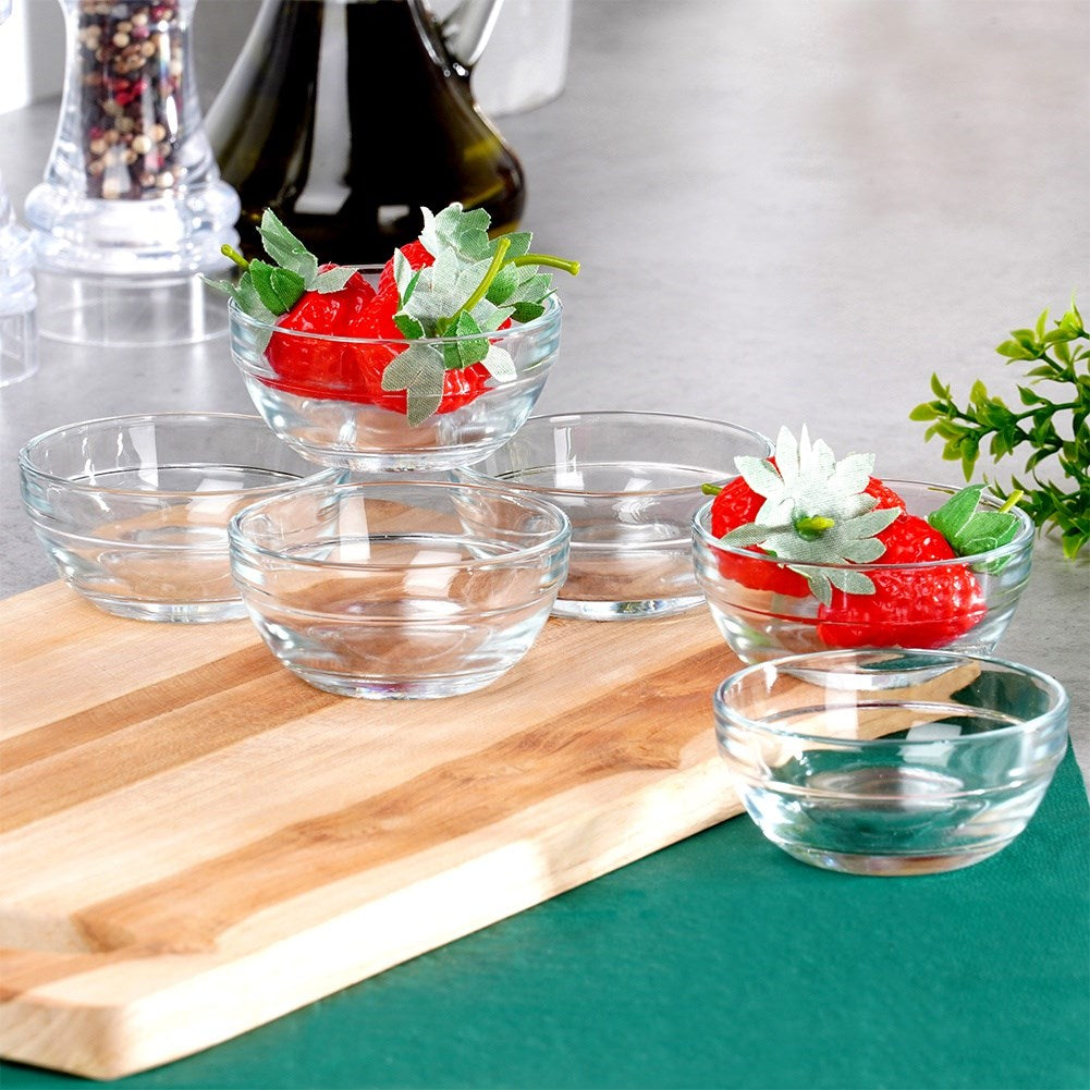 Glass bowls 7.5 cm, 80 ml 6 pcs.