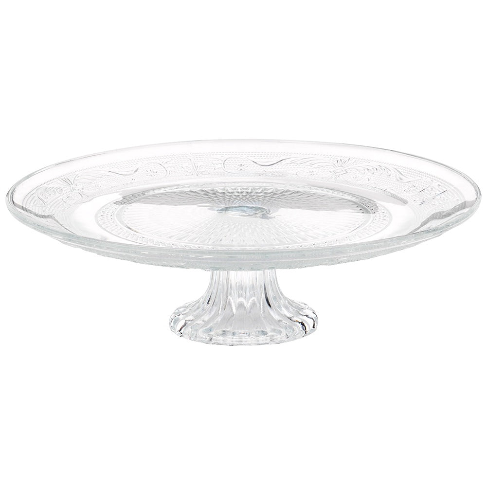 Glass cake stand on a 25 cm leg