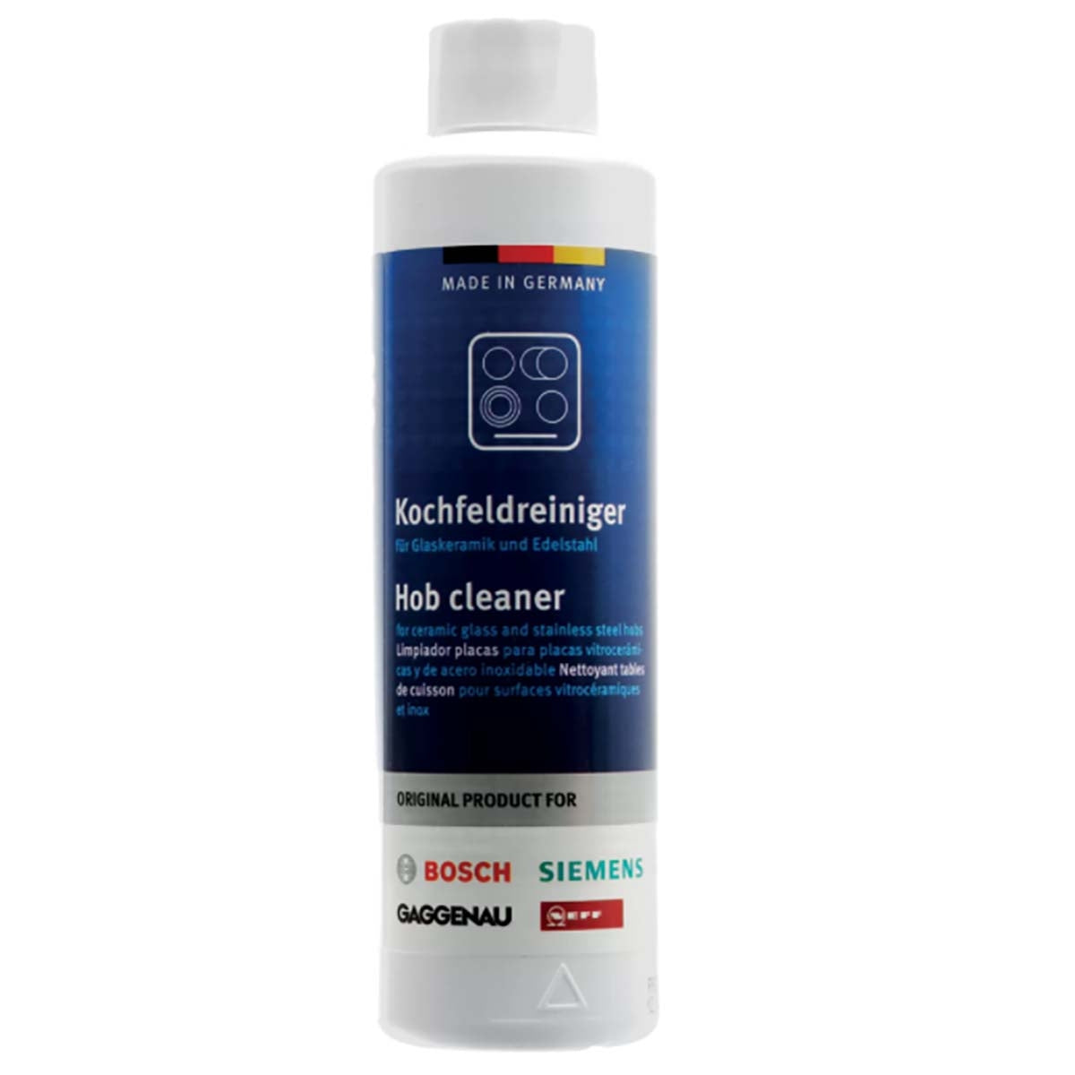 Glass-ceramic cleaner for ceramic, induction and stainless steel hobs - 250 ml