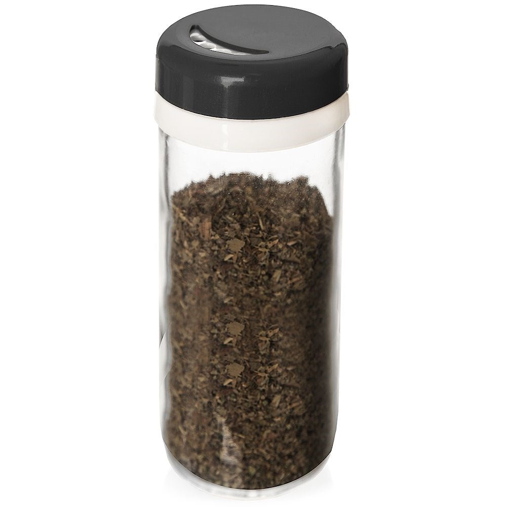 Glass container 230ml for spices with dosing, dishwasher safe