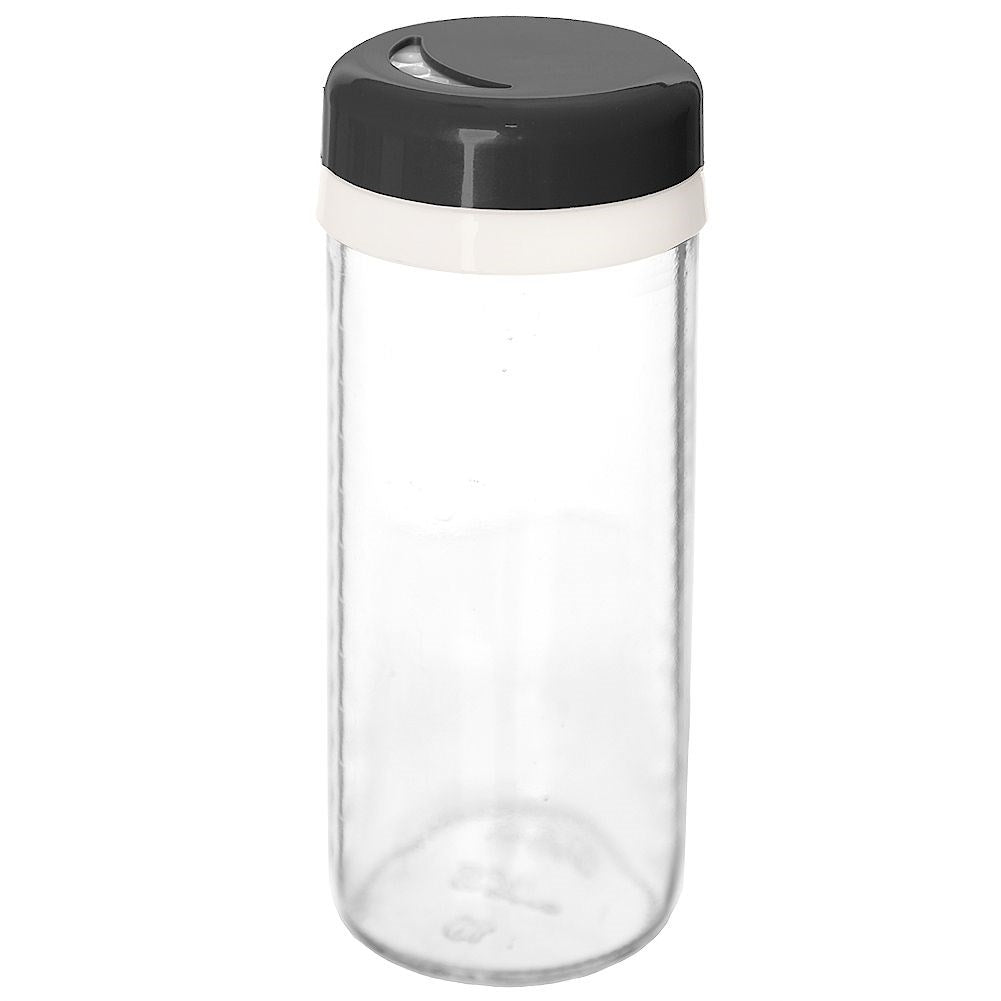 Glass container 230ml for spices with dosing, dishwasher safe