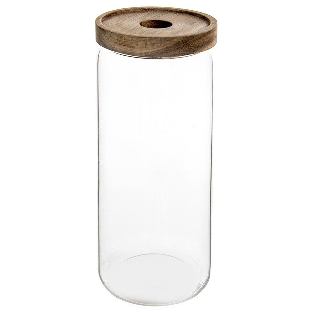Glass container for loose products with lid and seal 1.6 l