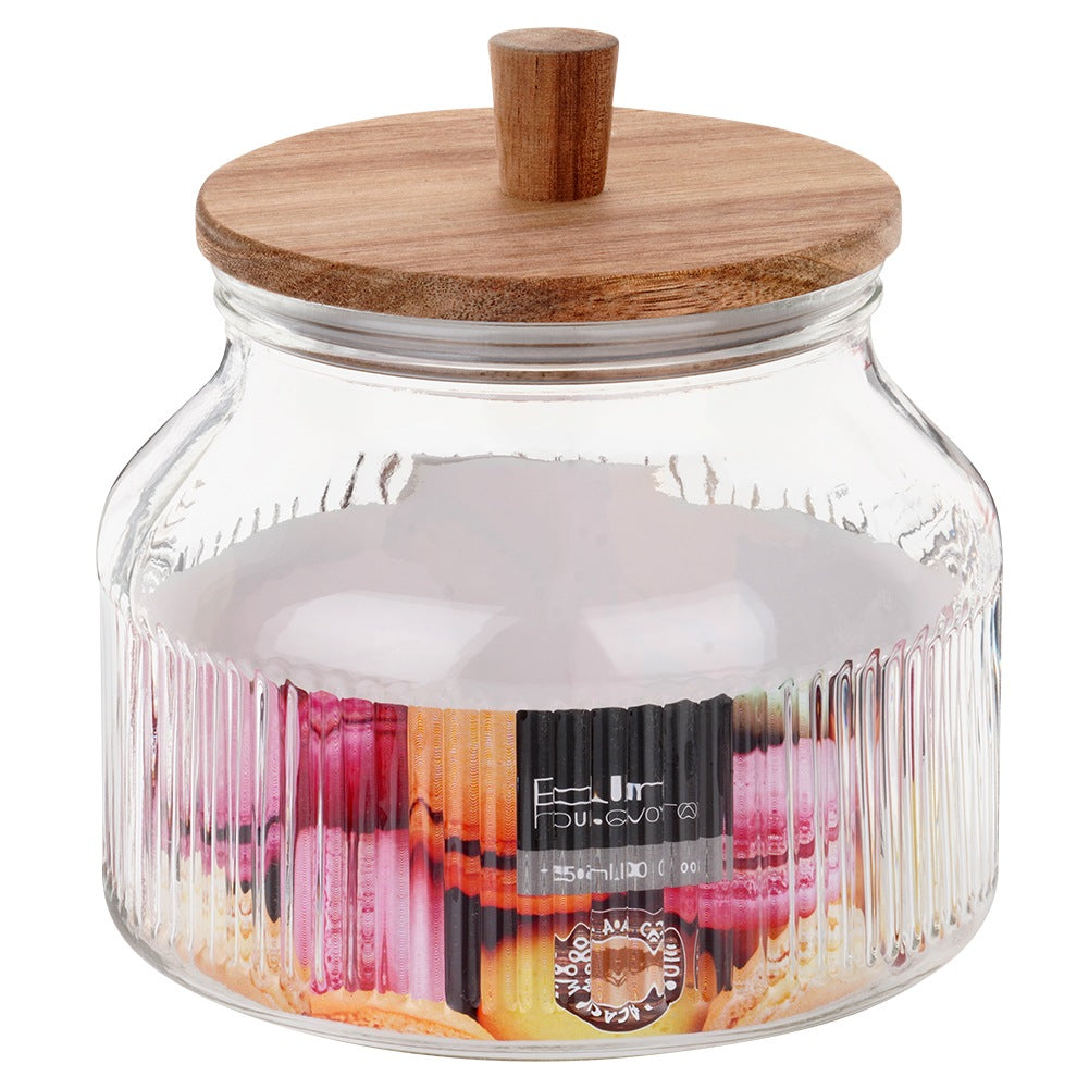 Glass container for loose products with lid and seal 1.7 l