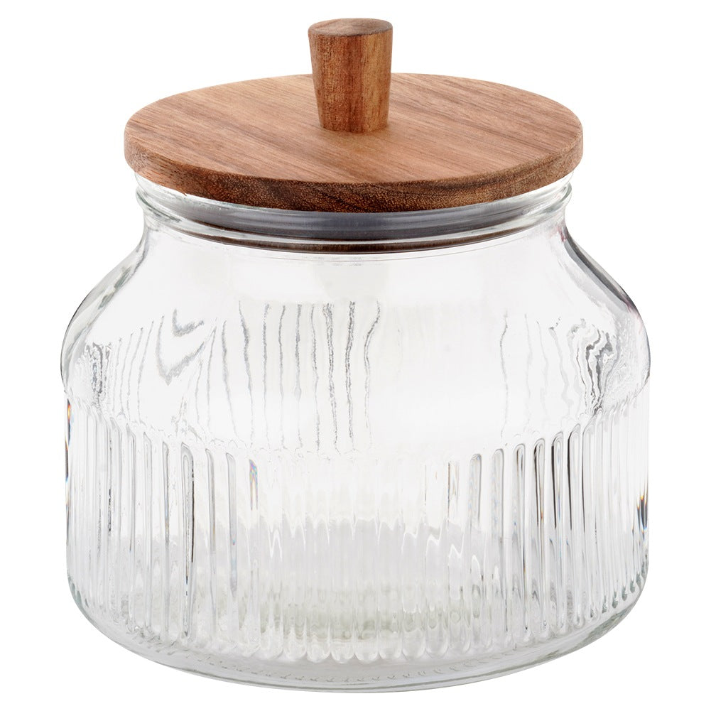 Glass container for loose products with lid and seal 1.7 l