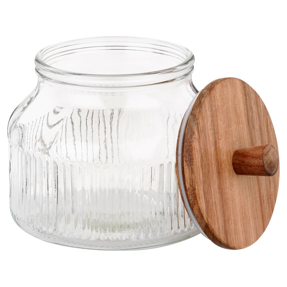 Glass container for loose products with lid and seal 1.7 l