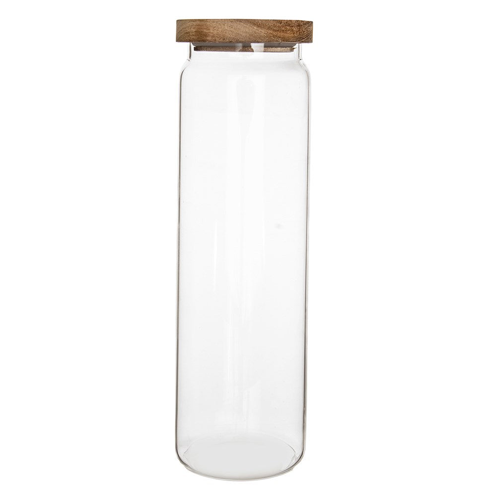 Glass container for loose products with lid and seal 1.85 l