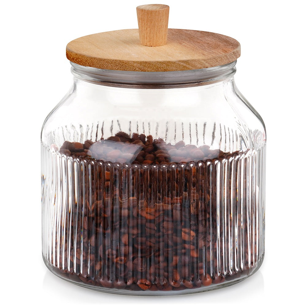 Glass container for loose products with lid and seal 2.2 l