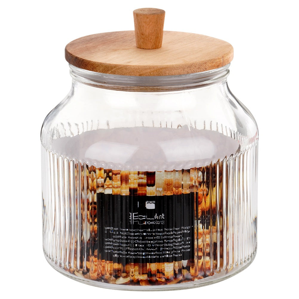 Glass container for loose products with lid and seal 2.2 l