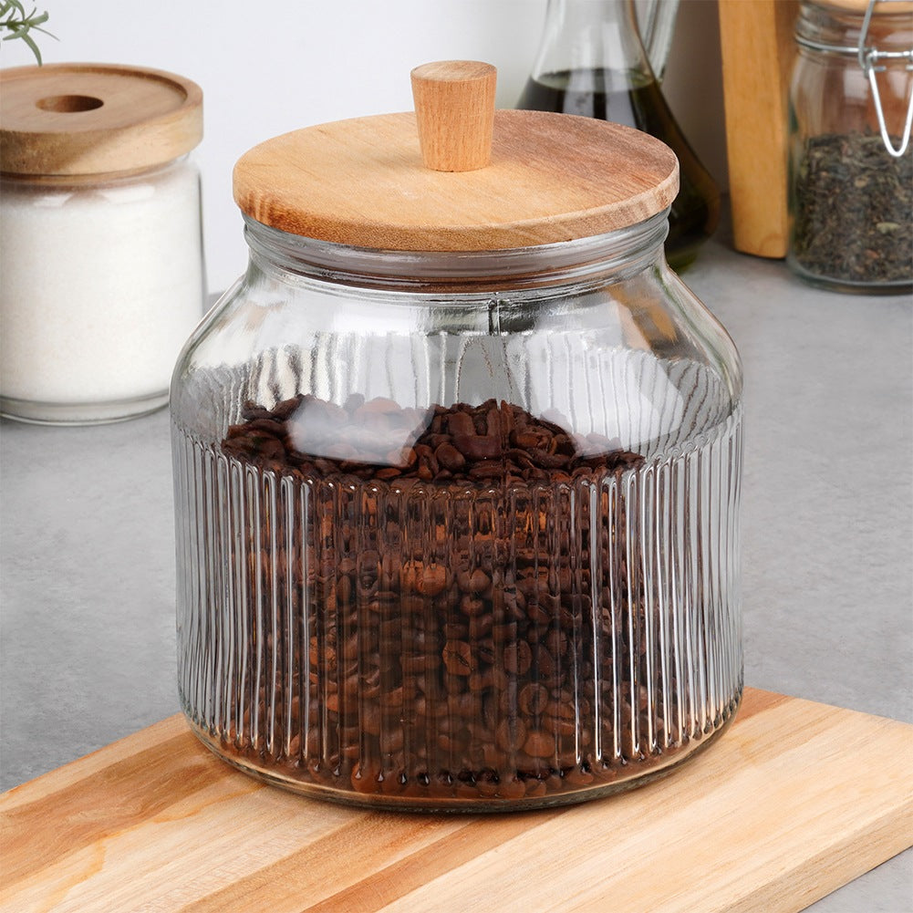 Glass container for loose products with lid and seal 2.2 l