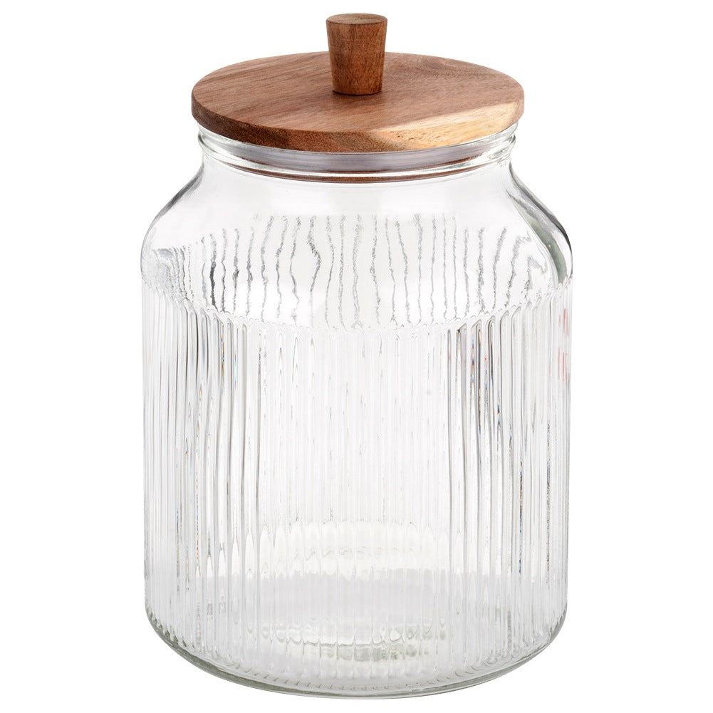 Glass container for loose products with lid and seal 3 l