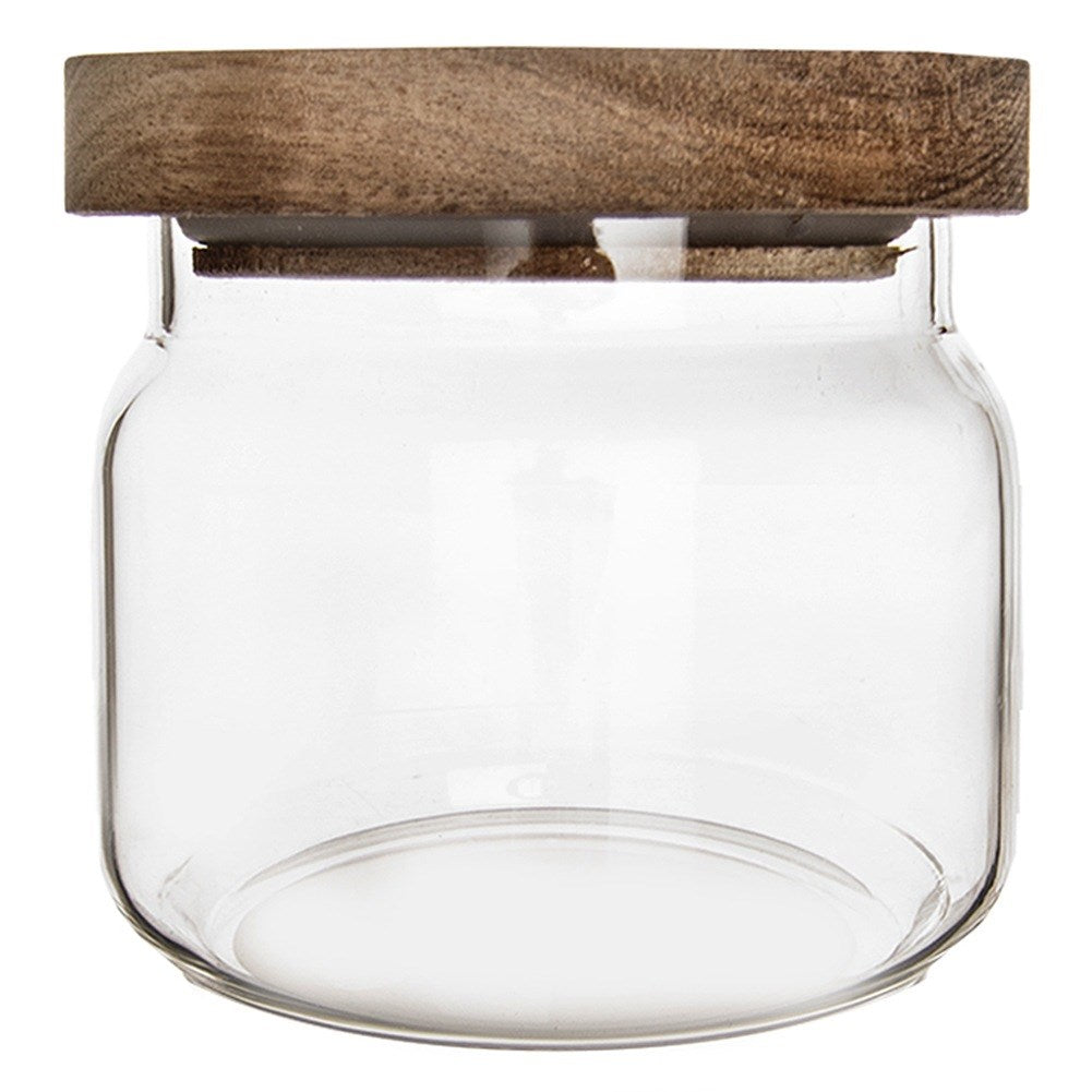 Glass container for loose products with lid and seal 500 ml